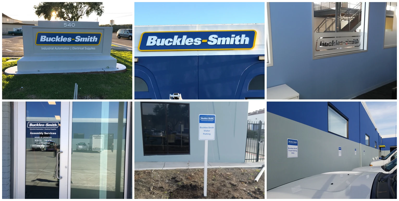 Full Facility Signage Program for Buckles-Smith — San Jose & San Leandro